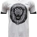classique-T-shirt-Biologique-Lion-Roar-rouge-Marque-Myfuture-Moyen Gamme-Made-In-France-01