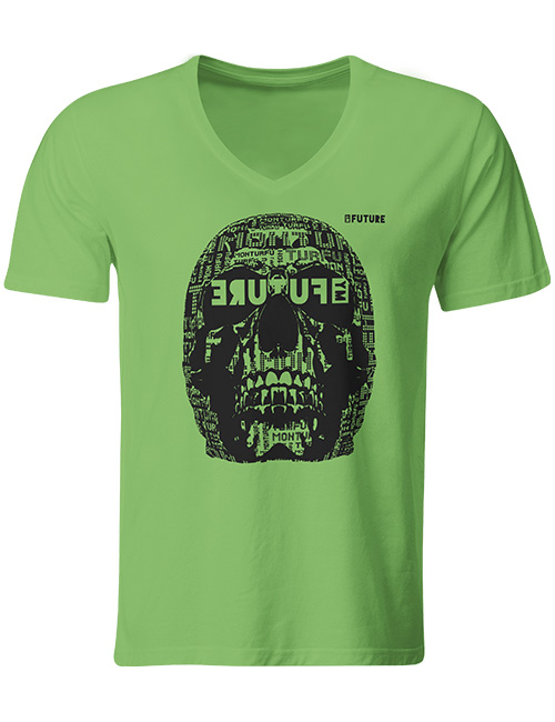 Mémorable-t-shirt-rip-skull-vizion-col-v-digital-lime-MONTURFU-01